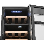 Винный шкаф ZÜGEL ZTWF182DX н/ж сталь, 46 л, 2 отсека, 18 бут., фото14