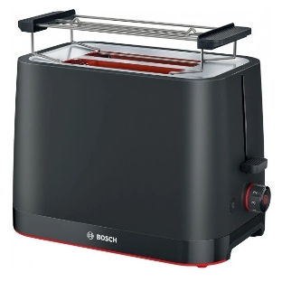 Тостер Bosch TAT3M123 чёрный, 2 слота
