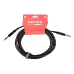 Кабель гитарный FORCE FGC-05/4.51/4' TS Jack - 1/4' TS Jack, высококачественный, малошумящий с проводниками из безкислородной меди OFC, диаметр 6 мм, металлические разъемы, длина 4,5 м, фото 1