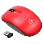 Мышь беспроводная Oklick 525MW красный, 1000 dpi, радиоканал, USB, кнопки - 3, фото2