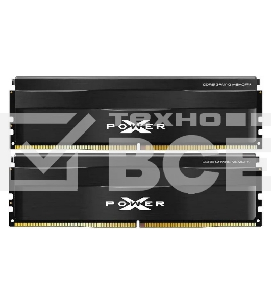 Оперативная память Silicon Power Xpower Zenith, DDR5, 32GB (2x16 GB), 5600 MHz, CL40, DIMM, радиатор, чёрный, ECC