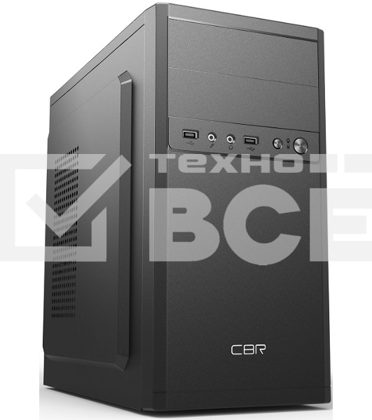 Компьютерный корпус mATX Minitower RD873, c БП PSU-ATX450-12EC, 2*USB 2.0, HD Audio+Mic, Black CBR PCC-MATX-RD873-450W