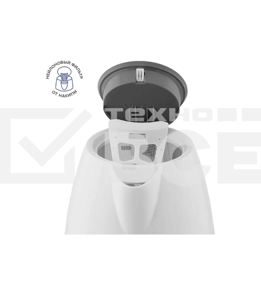 Чайник электрический Scarlett SC-EK18P49 1.7л. 2200Вт белый/серый (корпус: пластик)