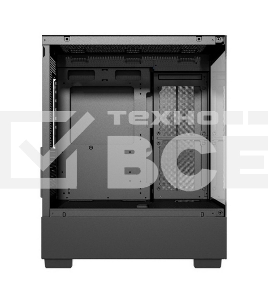 Корпус компьютерный Powercase Vision Micro M, Tempered Glass, чёрный, mATX  (CVMMB-L0)