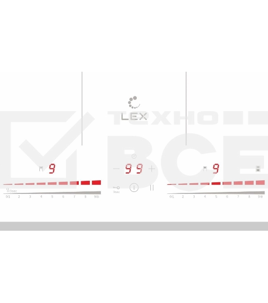Индукционная варочная панель Lex EVI 641C WH белый