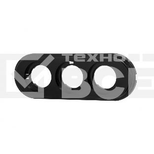 Рамка Bironi BF1-630-23 3-м ретро пластик черный