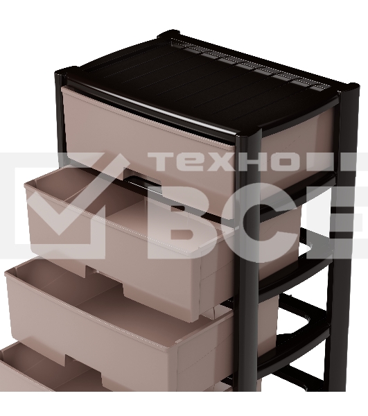 Комод Альтернатива Колорит 5 секц., венге, широкий М8762