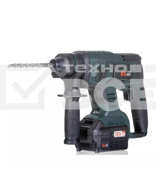 Профессиональный бесщеточный перфоратор аккумуляторный KLPRO KLPM18B-50 (18В, Li-ion-2шт, 5.0А·ч, 1,7Дж, SDS-plus, З/У,сумка)