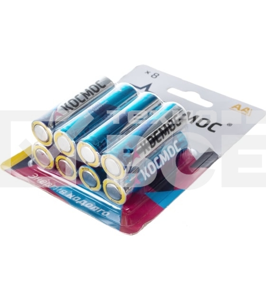 Элемент питания Космос алкалиновый AA/LR06 BP-8 (блист.8шт)