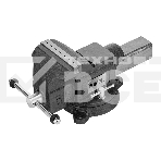 Тиски слесарные Denzel BVH-150 150 мм, поворотные, стальная направляющая, с наковальней, фото 1