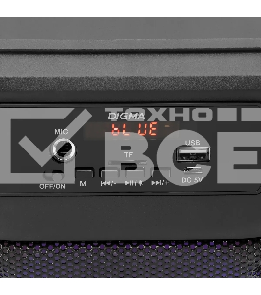 Минисистема Digma D-MC1705 черный 100Вт FM USB BT micro SD