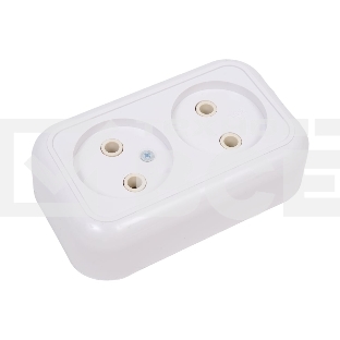 Розетка 2-м Кунцево ОП Валентина 10А IP20 РА10-382 бел. 5416
