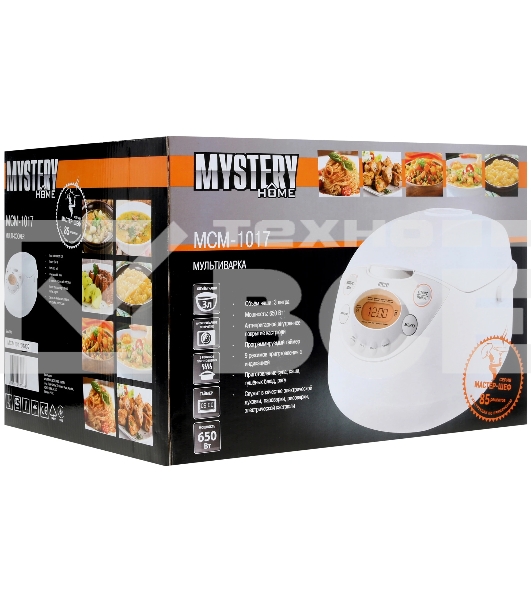 Мультиварка Mystery MCM-1017 3л 650Вт белый