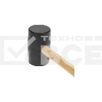 Киянка резиновая Kranz KR-12-8144 680 г, черная резина, деревянная рукоятка, фото3