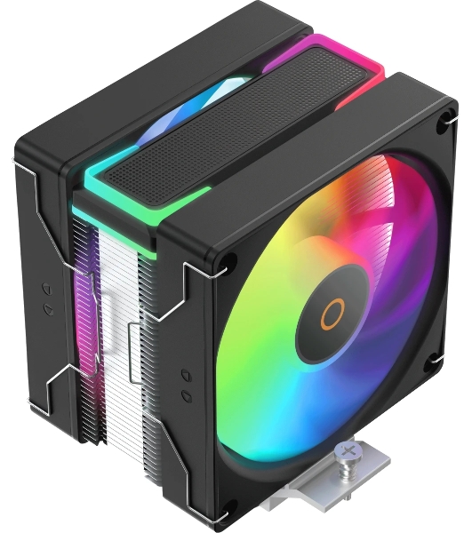 Кулер для процессора Ocypus Delta A40 SE BK Dual Fan ARGB, 2x120mm ARGB FAN, Top ARGB Panel, 4 HEAT PIPES, 4-PIN PWM, 800-1800 RPM, 31DBA, HYDRO BEARING, LGA115X/1200/1700/18XX, AM4/AM5