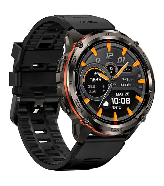 Умные часы KOSPET Tank T3 Ultra 2, 1.43' AMOLED, Bluetooth, IP69K, серебристый