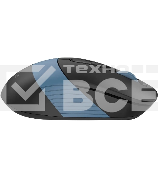 Мышь беспроводная A4Tech Fstyler FB10CS черный/синий, 2000 dpi, радиоканал, Bluetooth, USB, кнопки - 4