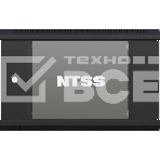 Шкаф коммутационный NTSS NTSS-W12U6045GS (NTSS-W12U6045GS-BL) настенный 12U 570x450мм пер.дв.стекл 60кг черный 350мм 22.2кг 220град. 635мм IP20 сталь, фото 1