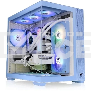 Компьютерный корпус Thermaltake View 380 TG ARGB синий без БП ATX 6x120mm 2x140mm 1x200mm 2xUSB3.0 audio bott PSU