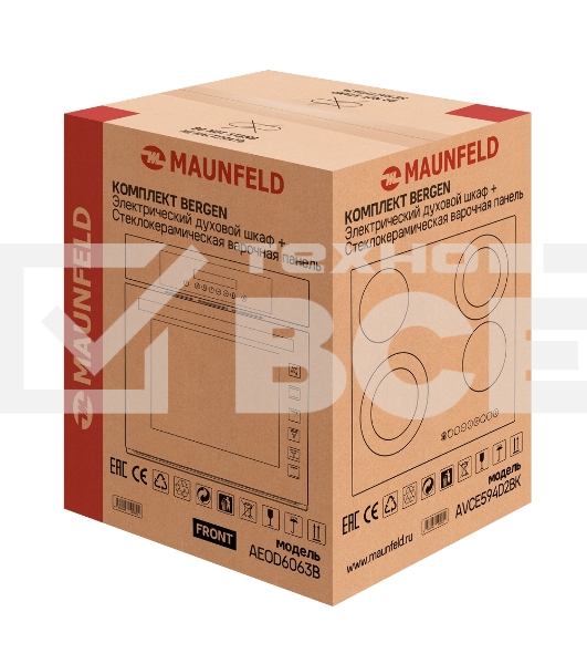 Встраиваемый комплект Maunfeld Bergen черный/черный