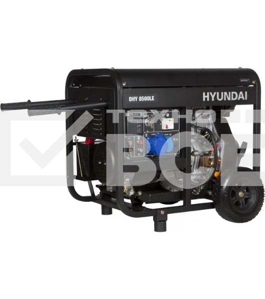 Электрогенератор дизельный Hyundai DHY 8500LE, 7.2 кВт, 79 дБ, 116 кг