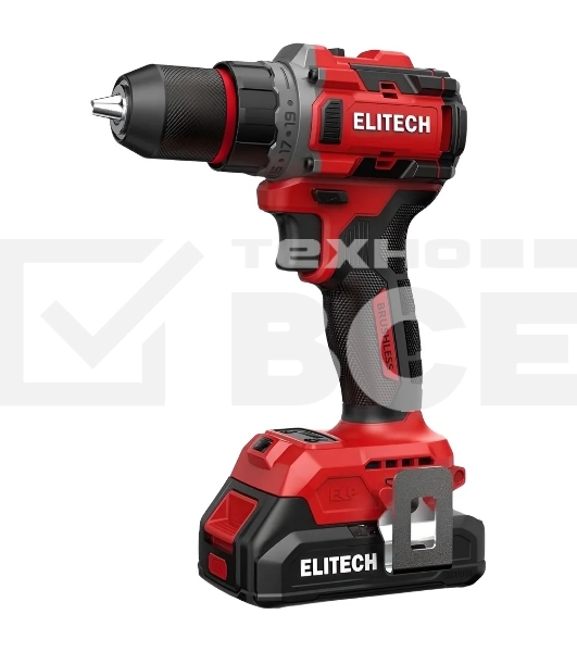 Дрель-шуруповерт Elitech ДА 20БЛ2 аккум. патрон:быстрозажимной (205673)