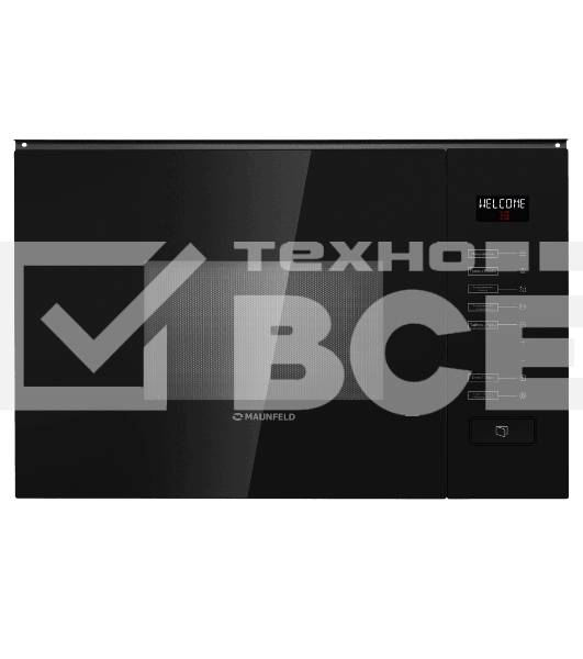Микроволновая печь встраиваемая Maunfeld MBMO.20.8GB чёрный, 20 л, 700 Вт, переключатели - сенсор