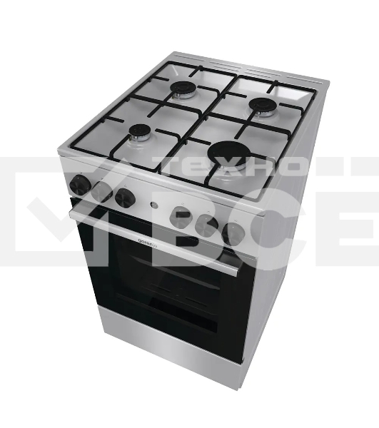 Плита газовая Gorenje GGI5A21XJ серебристый, конфорок 4 газовых, духовка 61 л, 50 см x 85 см x 59.4 см