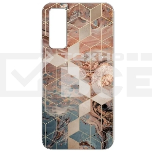 Чехол (клип-кейс) Gresso для Vivo Y53s 4G Air золотистый/синий (GR17AAAE9792)