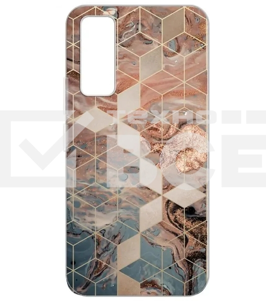 Чехол (клип-кейс) Gresso для Vivo Y53s 4G Air золотистый/синий (GR17AAAE9792)