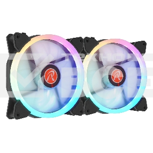 Комплект вентиляторов IRIS 14 RBW ADD-20R40B00114 черный 140мм 1500rpm 30db 4-pin