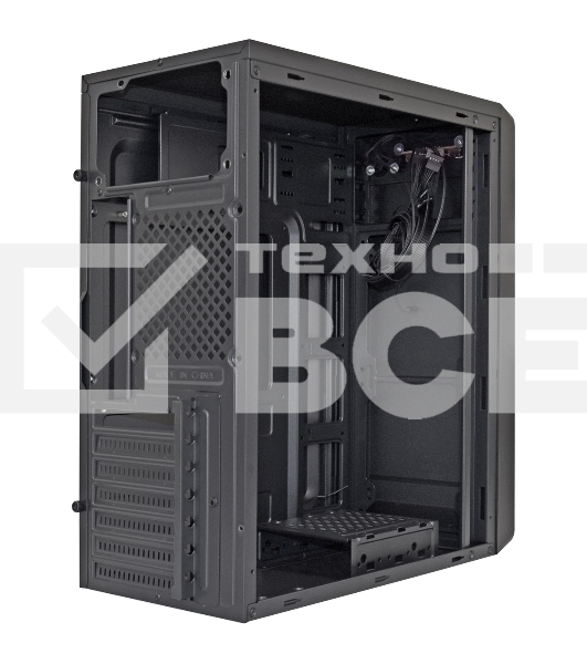 Компьютерный корпус Miditower ExeGate XP-332 Black, ATX, <XP350, Black,120mm>, 2*USB, Audio