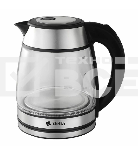 Чайник электрический DELTA DL-1120 серебряный