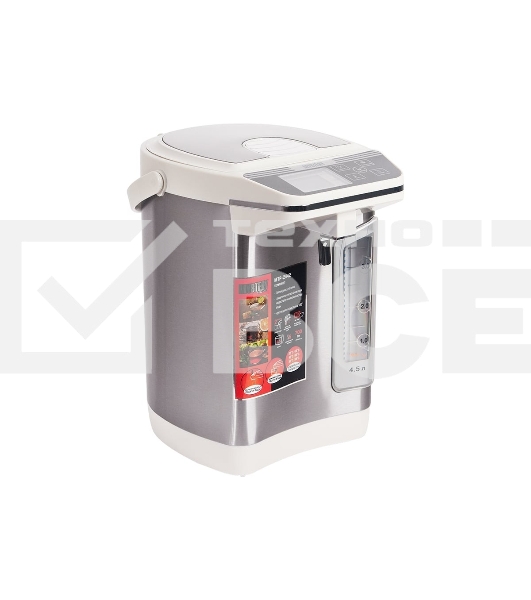 Термопот Mystery MTP-2442 4.5л. 700Вт серебристый/белый