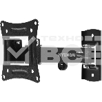 Кронштейн для телевизора Hyundai GL-R3 черный 10'-27' макс.15кг настенный поворот и наклон, фото 1