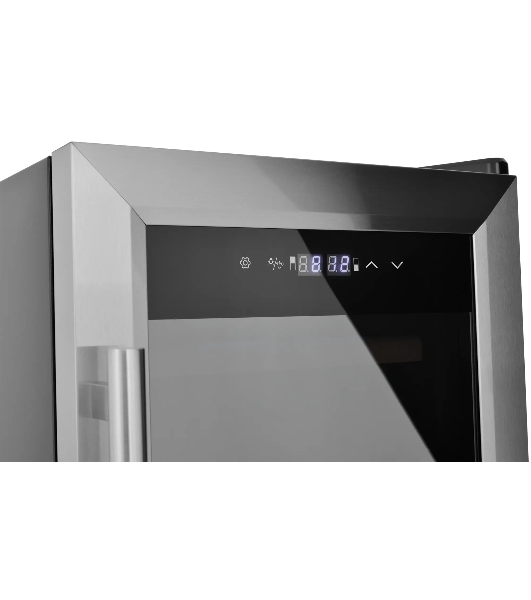 Винный шкаф ZÜGEL ZTWF182DX н/ж сталь, 46 л, 2 отсека, 18 бут.