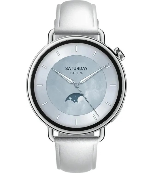 Умные часы Xiaomi Watch S4, 1.32', AMOLED, 4G, Wi-Fi, Bluetooth, NFC, USB, IP68, белый
