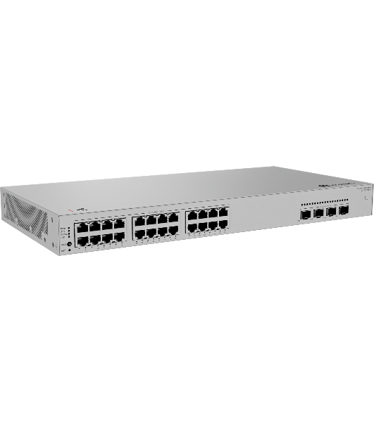 Коммутатор Huawei S310S-24P4J, 24×1 Гбит/с PoE+ + 4×2,5 Гбит/с SFP, управляемый