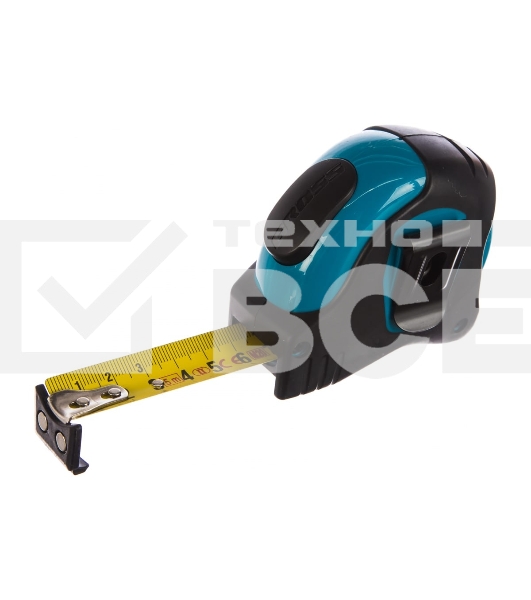 Рулетка Gross 31113 ''schlagfest'' 5м x 25мм магн. обрез зацеп двухст. шкала нейлон покр. автомати