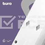 Сетевой фильтр Buro 600SH-16-3-W 3м (6 розеток) белый (коробка), фото5