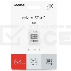 Карта памяти Smartbuy MicroSDXC карта памяти Smartbuy 64Gb Class10 PRO U3 R/W:90/70 MB/s, адаптер в комплекте. ', фото2