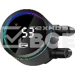 Система охлаждения PCCooler DA360 Pro ARGb Digital BK (300W, 360мм, LED temp., Black, ARGb/Fans: 3x120мм, 75.8CFM, 33.7dBA, 2200RPM/Pump height 57мм, 28dBA, 3000RPM, Rad thickness 27мм/S: 1851, 1700, 1200, 20XX, 115X, AM5, AM4), фото12