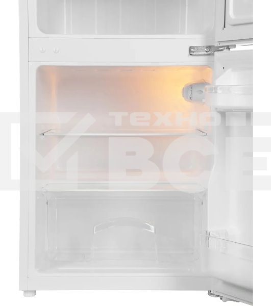 Холодильник Hyundai CT10021H белый двухкамерный 60/25л морозилка сверху, капельная система