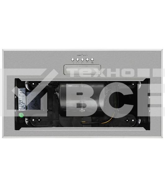 Вытяжка полновстраиваемая Krona AMELI LIGHT 600 INOX PB управление кнопочное, нержавеющая сталь