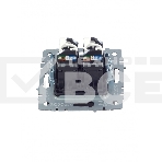 Розетка компьютерная двойная IEK BRITE РК10-2-БрЧ RJ45 кат.5E черный, фото3