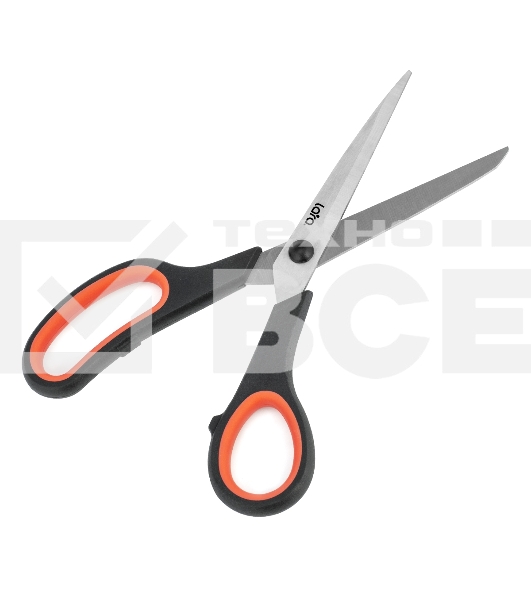 Ножницы LARA LR05-90 BLISTER 21,5 см, прорезиненные ручки, сверхострая заточка, нержавеющая сталь 2CR14