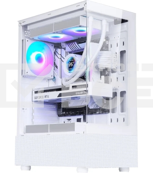 Компьютерный корпус AeroCool/Formula Crystal Z1 белый без БП ATX 2xUSB 2.0 1xUSB 3.0 audio bott PSU