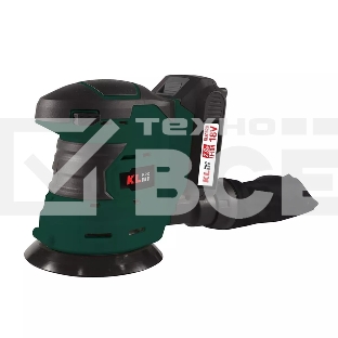 Эксцентриковая шлифовальная машина аккумуляторная KLPRO KLEZ18-20 (18В, Li-ion-2шт, 2.0А·ч, ЗУ 2,4А)