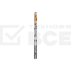 Сверло спиральное по металлу Denzel 5,5 x 93мм, Р6М5, Golden Tip, многогранная заточка, фото 1