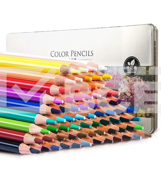 Карандаши цветные Deli 6568, липа, цветной корпус 72 цвета, металлическая коробка